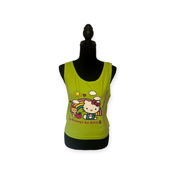 Sanrio Hello Kitty Green Tank Top - Picture 1 of 3